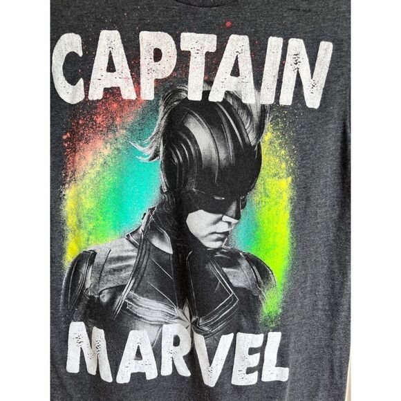 Marvel Men's T-Shirt Graphic Tee Captain Marvel Size Small - Picture 3 of 7